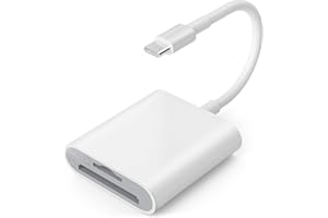 TIANSONG USB C SD Card Reader for iPhone 15/Mac/iPad, USB 3.0 Type C to SD/Micro SD Card Adapter Dual Slots Read and Write Simultaneously Memory Card Reader Compatible with MacBook Pro/Air Android