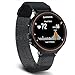 C2D JOY Milanese Stainless Steel Watch Band for Garmin Forerunner 220/230/235/620/630/735XT with Unique Magnet Lock Black (6.1-8.1in)