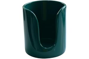 HANKOR Ceramic Bathroom Cup Dispenser, 3 oz 4 oz Disposable Cups Holder, Small Mouthwash Cup Dispenser (Green)