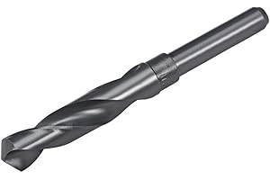 NACX 17.5mm Reduced Shank Drill Bit, 1/2” Shank High Speed Steel Twist Drill Bit HSS 9341 for Aluminum Plate Copper Wood Stainless Steel