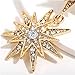 Starburst Dangle Drop Earrings Gold Plated Crystal Hexagram Star Stud Statement Dangle Earrings Wedding Earrings for Women