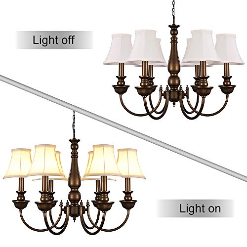 3 Wellmet+Chandelier+Shades+Fabric+Dining