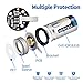 Keenstone RCR123A Rechargeable Batteries, 4Pcs 700mAh RCR123A Protected Rechargeable Li-ion Batteries with Camera Skin and Battery Case for Arlo VMS3030/3230/3330/3430 Cameras