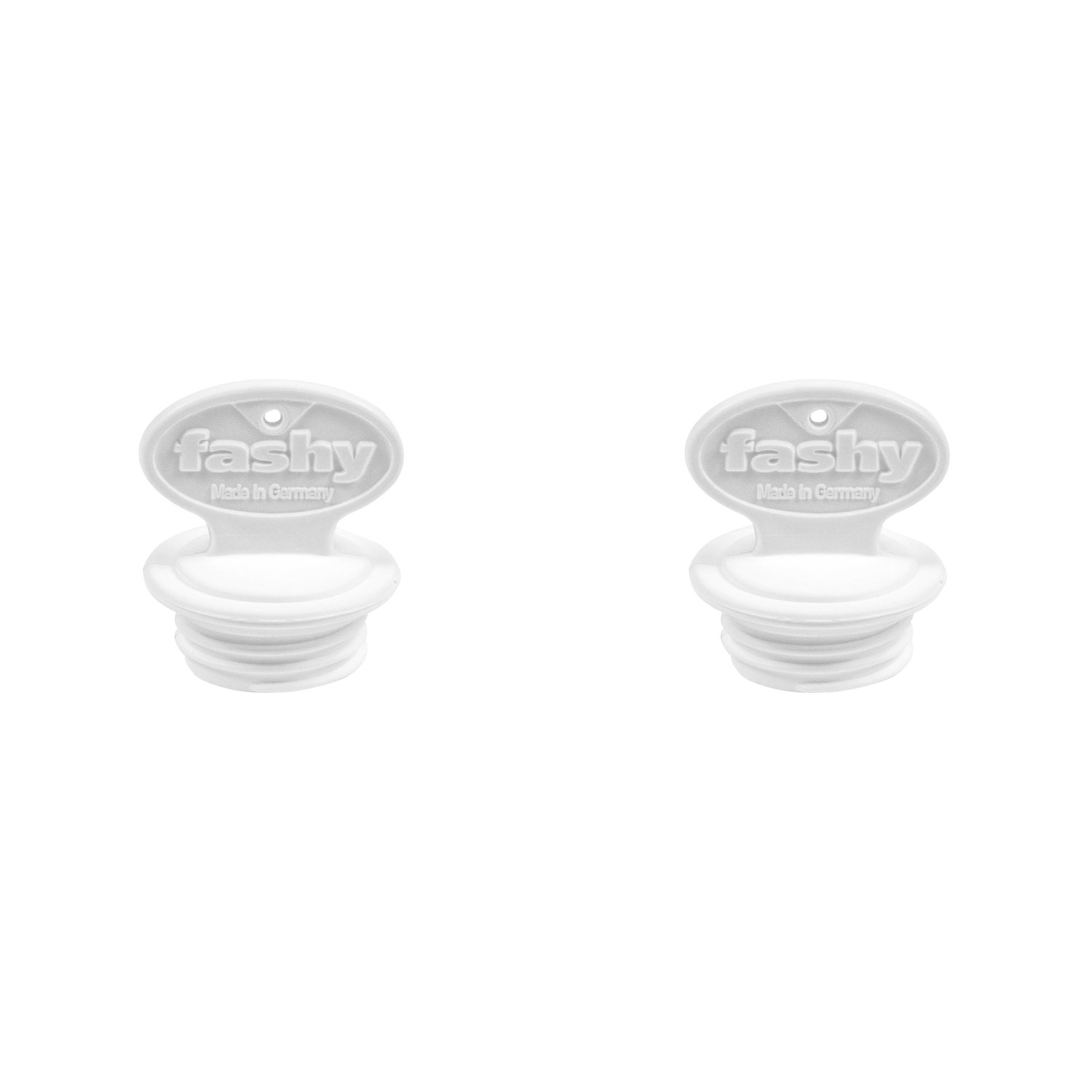 Fashy 6014 Hot Water Bottle Replacement Stoppers, Large, Thread Ø 29 mm, White (Pack of 2)