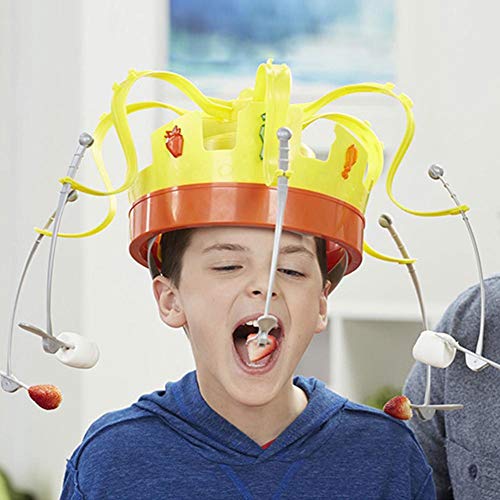 Bulary Crown Food hat Food Game Hat Spinning Crown Snacks Food Party for Kids and Adult Family
