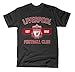 Official Liverpool FC Black Collegiate T Shirt