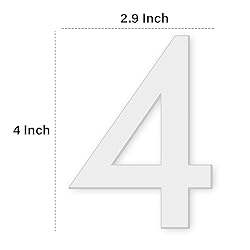 4 Inch House Numbers, Self-adhesive Mailbox Numbers