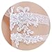 Slocyclub Lovely Women Ivory Bridal Garter with Pearl Lace Garter Set