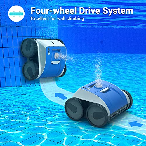 AIPER SMART Cordless Robotic Pool Cleaner, WallClimbing, TripleMotor