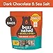 Bear Naked Granola Bites, Vegan, Gluten Free Snacks, Dark Chocolate and Sea Salt, 7.2oz Bag (1 Bag)