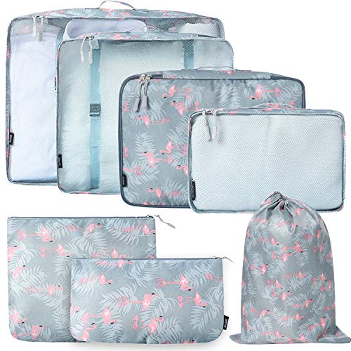 BAGAIL 7 Set / 8 Set Packing Cubes Luggage Packing Organizers for Travel Accessories(7 Set
