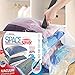 10-Pack Variety Vacuum Storage Bags for Comforters, Blankets & Clothes – Vacuum Sealed Compression Bags with Hand Pump – Space Saver Storage Bags for Bedding,Travel & Organization (2S, 2M, 3L & 3XL)
