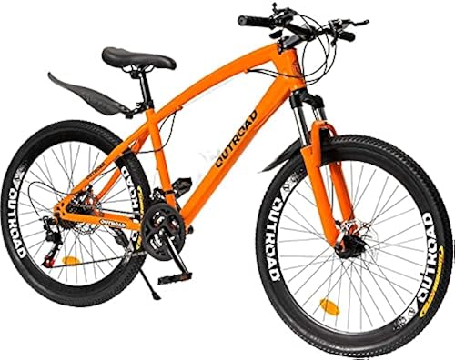Max4out Fat Tire Mountain Bike and Normal Tire Mountain Bike 21 Speed, with  High Carbon Steel Frame, Double Disc Brake and Front Suspension Anti-Slip 
