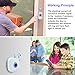Wireless Doorbell, Smart Doorbell,Waterproof Chime Kit with Over 38 Chimes & Adjustable Volume, Range Up to 1000ft Operating, with Sound and LED Flash Door Bell for Home (1 Receiver&1 Push Butto)