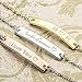 Absolute Rate Your Name Bar Bracelet Personalized Gift Dainty Engraving Plated Bracelet Bridesmaid Wedding Graduation Birthday Gift