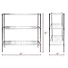 Apollo Hardware Chrome 3-Shelf Wire Shelving with Wheels 14