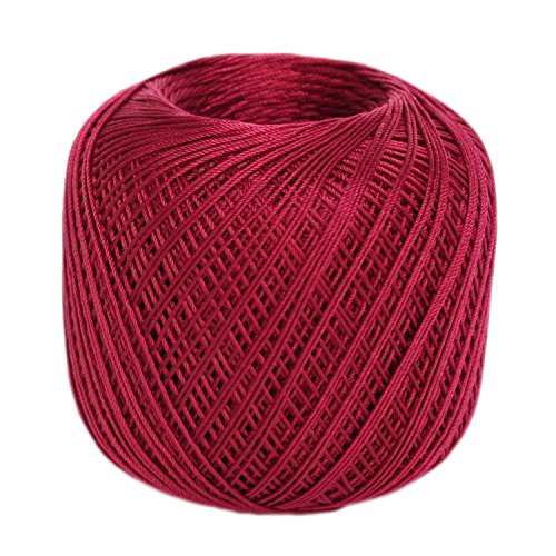 オリムパス製絲(Olympus Thread) エミーグランデ レース糸 合細 Col.194 レッド系 50g 約218m