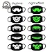 fomei Unisex Cool Luminous Teeth Pattern Cotton Blend Anti Dust Face Mouth Mask for Birthday Party, Halloween, Christmas and Masquerade Ball (5 Pack)