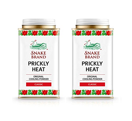 Snake Brand Prickly Heat Cooling Powder, 2-Pack (Classic, 150g)