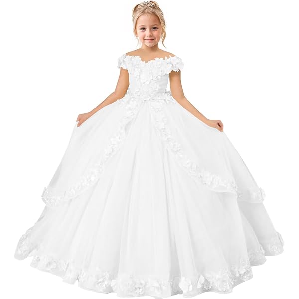 Ruffle Amazon Girls Maxi Dress Girl Dresses MCieloLuna Square Neck