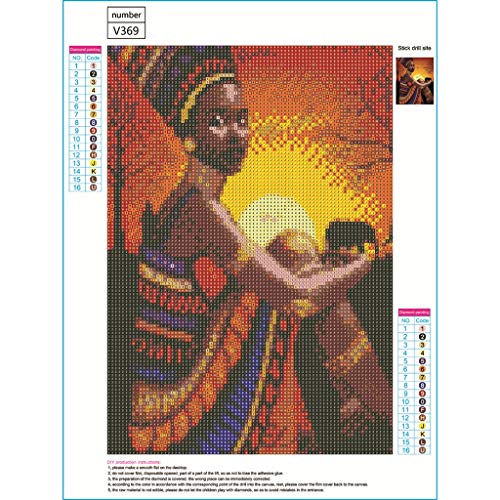Vibola 5D DIY Diamond Painting Kit,Sunset Girls Pattern Diamond Painting for Adults,Full Round Drill Embroidery Rhinestone Cross Stitch Art
