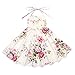 Flofallzique Floral Summer Girls Dress Easter Birthday Party Kids Boho Beach Sundress（Cream,6