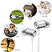Earbuds Earphones Headphones, VANTEN[Magnetic Wired Earphones][In-Ear Headphones][Earbuds with Mic][Stereo Headsets] 3.5mm Jack for iPhone 6 6s Plus iPad Android Samsung Phone Computer PC (Silver)