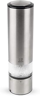 Peugeot Elis Sense Elektrische Salzmühle, Mahlgradeinstellung u'Select, LED-Licht, Höhe: 20 cm, Edelstahl, 27179