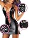 itissexy Leather Lingerie Women Backless Bodysuits Sexy Clubwear Leather Outfit Lingerie Set Black