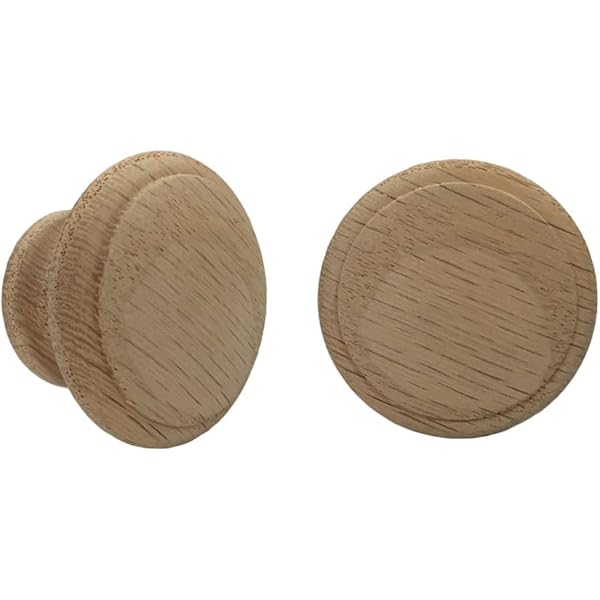 Hafele Unfinished Oak Knob O 44mm 195 78 402 Amazon Co Uk