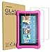 (2 Pack) Orzero for All-New Amazon Kindle Fire HD 8 Kids Edition 2018, 2017 Realeased Tempered Glass Screen Protector, 9 Hardness HD Anti-Scratch Bubble-Free (Lifetime Replacement)