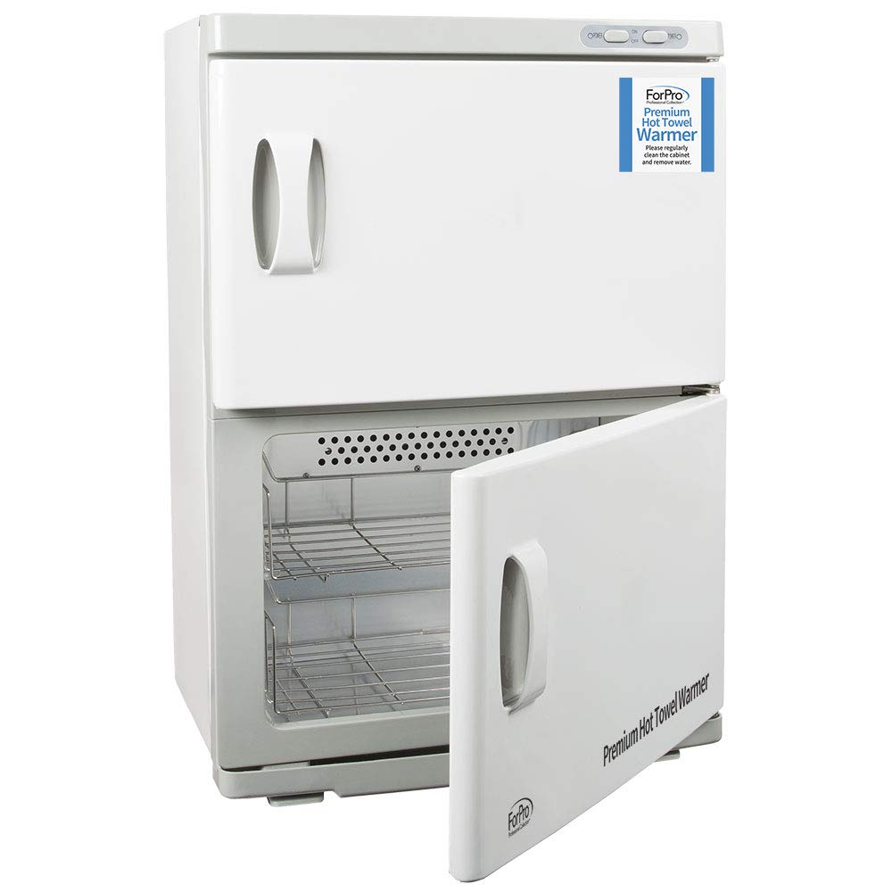 ForPro Premium Double Hot Towel Warmer, UV Sterilization, 48 Towel Capacity, Rust Resistant Towel Heater, 25.5” H x 17.75” W x 11” D: Beauty