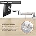Dual Monitor Mount Stand-Adjustable Full Motion Gas Spring Monitor Arm for Two Screens up to 30″,20Lbs per arm by Bewiser (D220)thumb 3