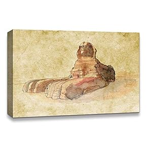 Canvas Wall Art Freehand Sketching of Scenery Pictures Home Wall Decorations for Bedroom Living Room Paintings Canvas Prints Framed - 12x18 inches