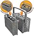Universal Dishwasher Silverware Replacement Basket - Utensil/Cutlery Basket - Compatible with Bosch, Maytag, Kenmore, Whirlpool, KitchenAid, LG, Samsung, Frigidaire, GE