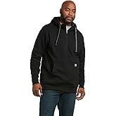 ARIAT mens Rebar Workman 1/4 Zip Hoodie