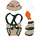 Jastore Baby Newborn Photography Prop Crochet Fisherman Costume Hat Diaper Shoes