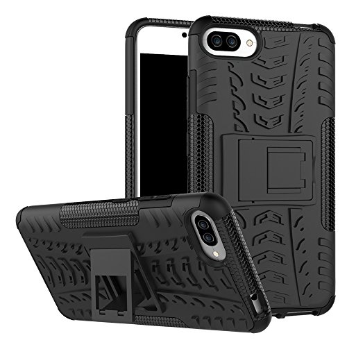 Asus ZenFone 4 Max ZC554KL Case,Zenfone 4 Max Pro Case,Mustaner Dual Layer Shock-Absorption Armor Cover Full-body Protective Case with Kickstand Combo PC+TPU Back for ZenFone 4 Max Pro ZC554KL(Black)