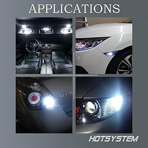 HOTSYSTEM 1156 1141 LED Light Bulbs DC12V 7506 P21W BA15S 18-5050SMD Car RV SUV Camper Trailer Trunk Interior Reversing Backup Tail Turn Signal Corner Parking Side Marker Lights(Pack of 10,White)