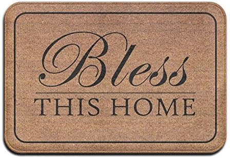 Bless This Home Cool 15.7 X 23.6 In Absorbent Non Slip Floor Rug Coral Carpet Funny Doormat Funny Door Mat Funny Doormats Quote Doormat Unique Doormat Funny Mat