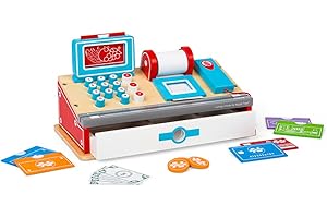 Bigjigs Toys Wooden Shop Till with Scanner - Pretend Play