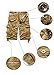 SHDIBA Mens Casual Loose-fit Cargo Shorts Cotton Multi Pocket Sports Wear