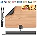 Updated 2019 TV Antenna,Double-Sided Availability Indoor Digital HDTV Antennas Amplified 60-100 Mile Range for 4K HD VHF UHF Freeview Television Local Channels Free Gain 16ft Cable