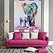 MOHOO 50x50cm Elephant Oil Painting Canvas Wall Art wall decorations paintings for living room, bedroom, kitchen, office etc.