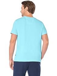 Nautica mens Solid Crew Neck Short-sleeve Pocket