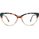 Zeelool Stylish Oversized Cat Eye Glasses for Women with Non-prescription Clear Lens Jacqueline WA077886