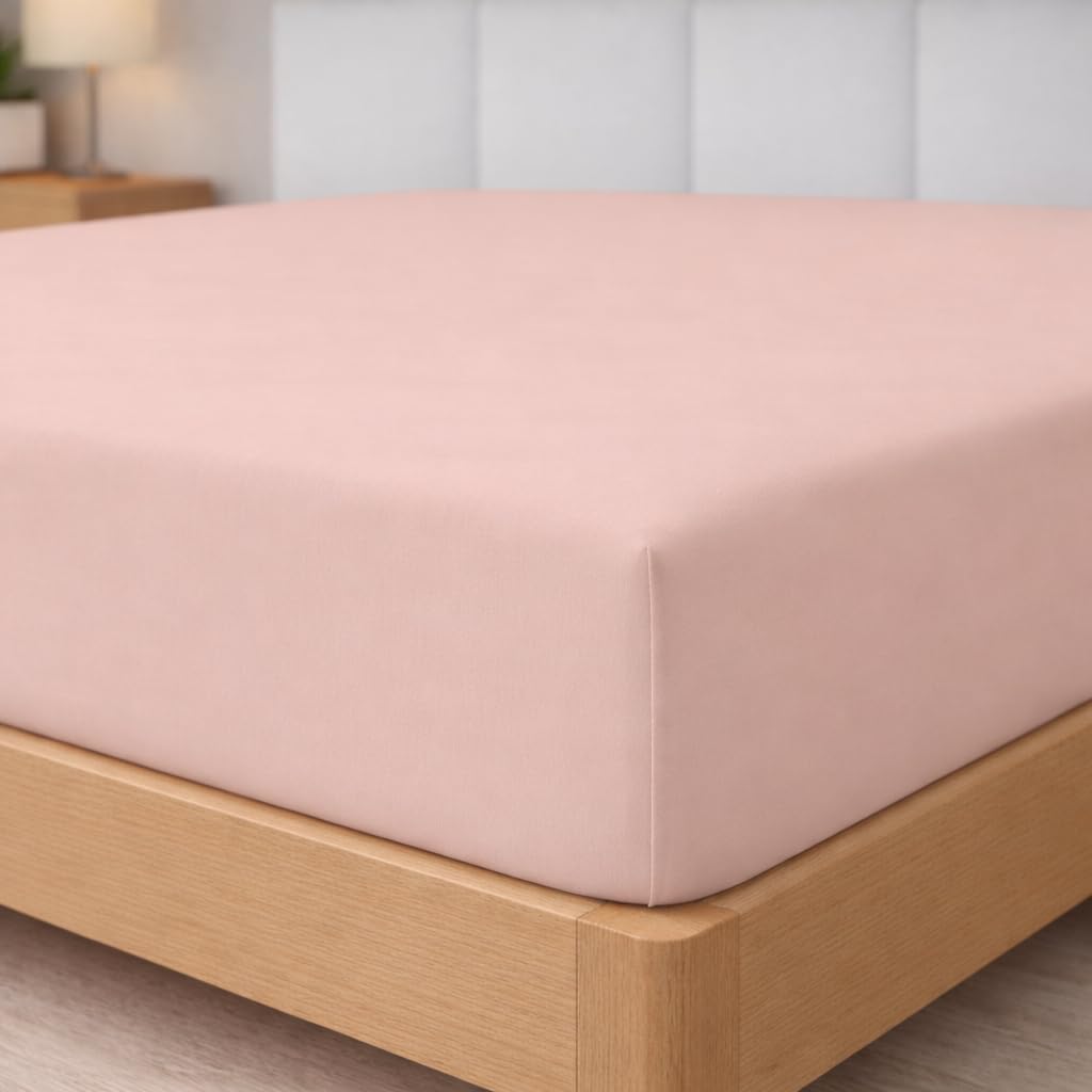 Degrees home - Collection - Fitted Sheet 135 x 190/200 - Breathable Brushed Microfiber - Oeko-Tex Certified - Make-Up — image 1