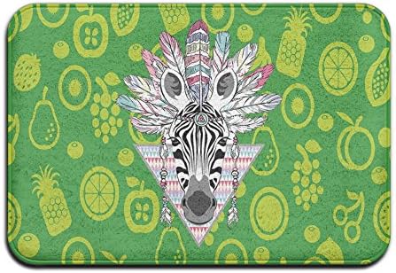Sebras Reflection Floral Pattern Indoor Doormat Kitchen Rug 23.6"x 15.7"