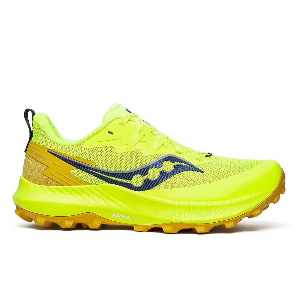 Saucony Women’s Peregrine 14 Hiking Shoe, Citron/Oak, 11.5