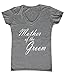 P&B Mother of The Groom Women's V-Neck, L, H. Grey